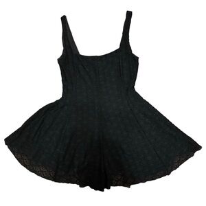 Ecote Urban Outfitters Black Flowy Lace Romper